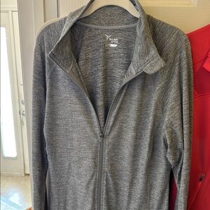 Old Navy Heather Gray Zip-Up Jacket